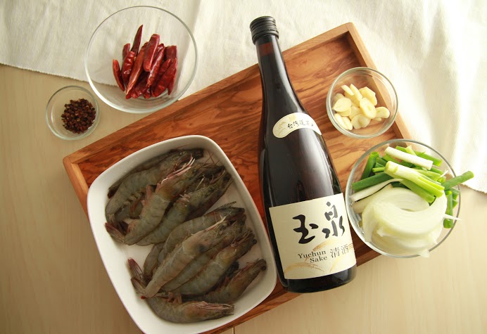 椒麻清酒嗆蝦所需材料圖